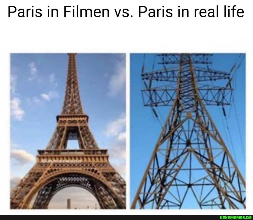 Paris in Filmen vs. Paris in real life