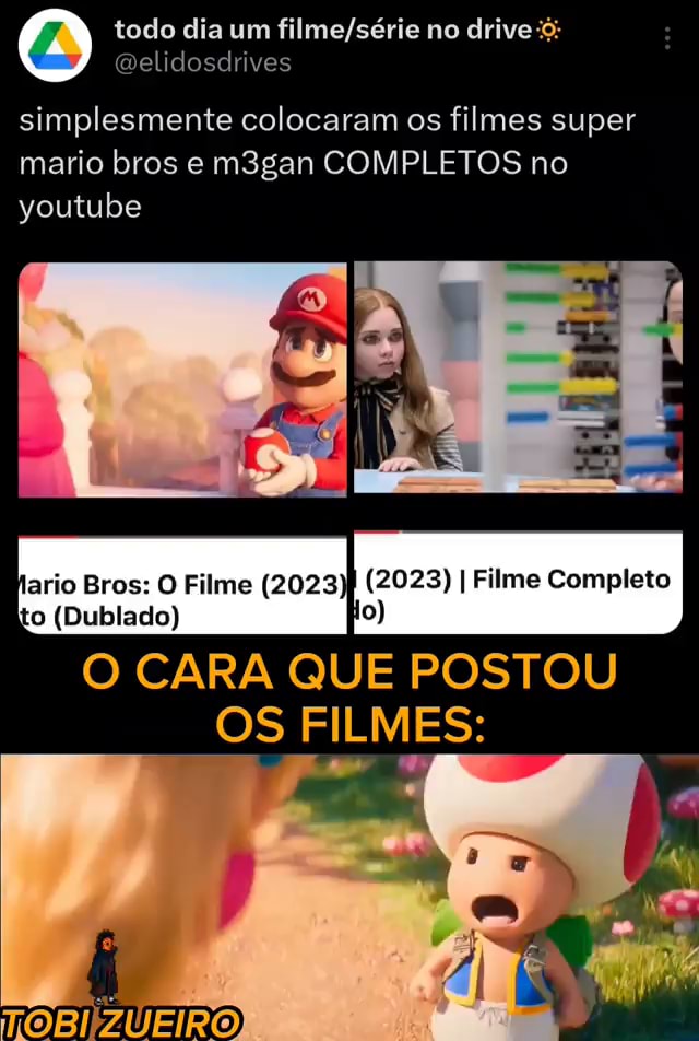 Super Mario Bros: O Filme (2023) I Filme Completo (Dublado) 251 mil  visualizações há 3 dias