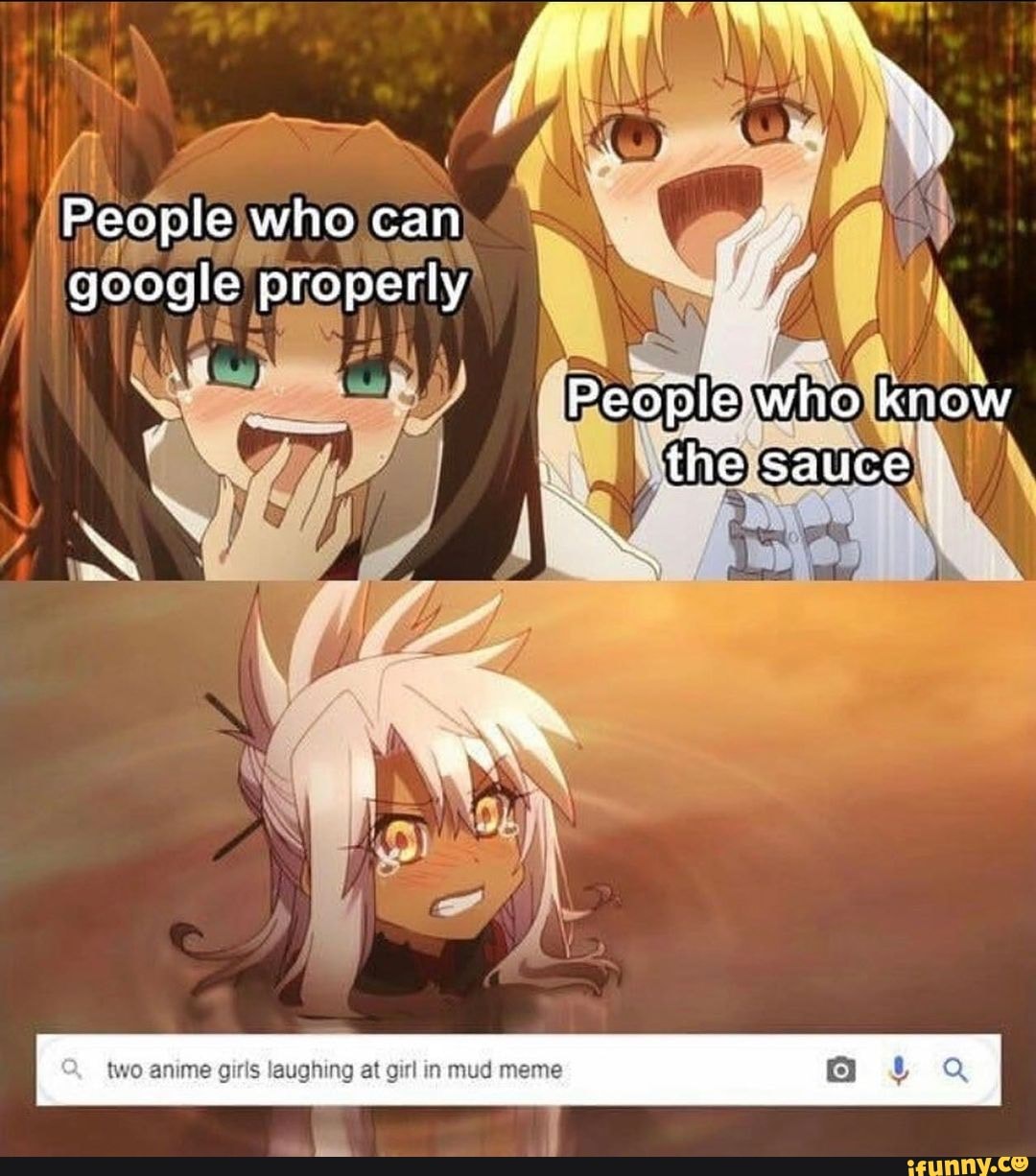 People who can google properly who know the sauce two anime girls