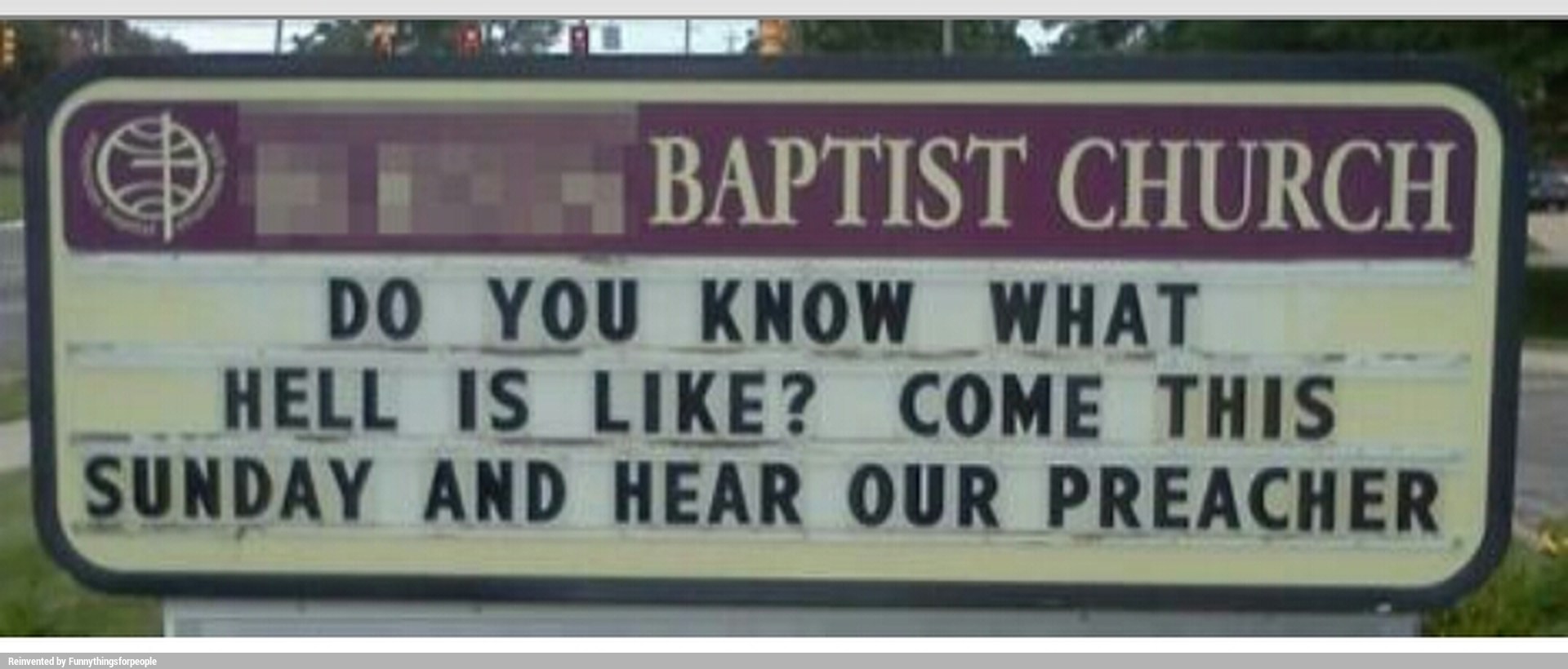 BAPTIST CHURCH DO YOU KNOW WHAT HELL IS LIKE? COME THIS I SUNDAY AND ...