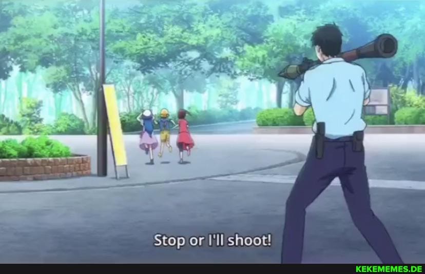 Stop or I'll shoot!
