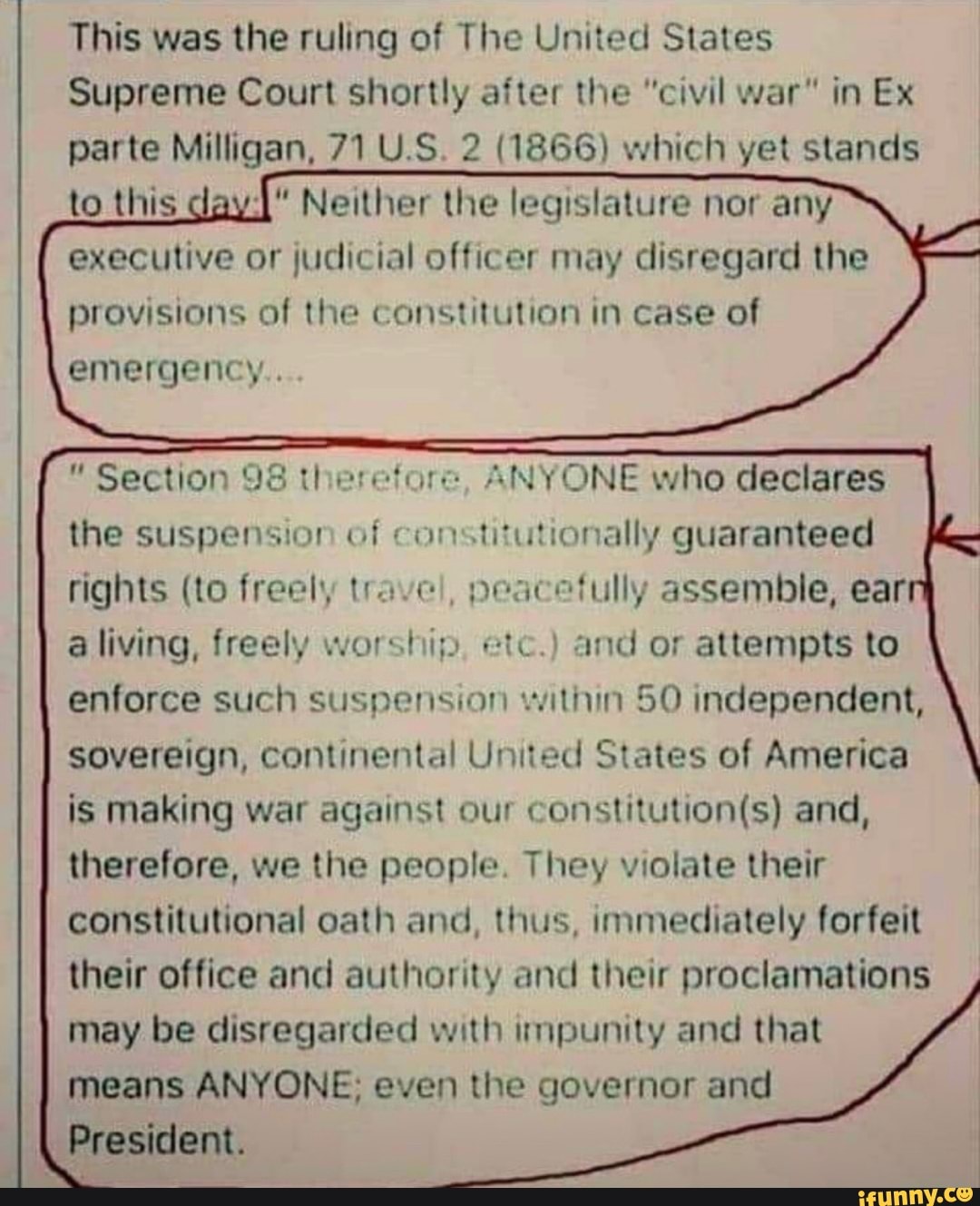 This was the ruling of The United States Supreme Court shortly after