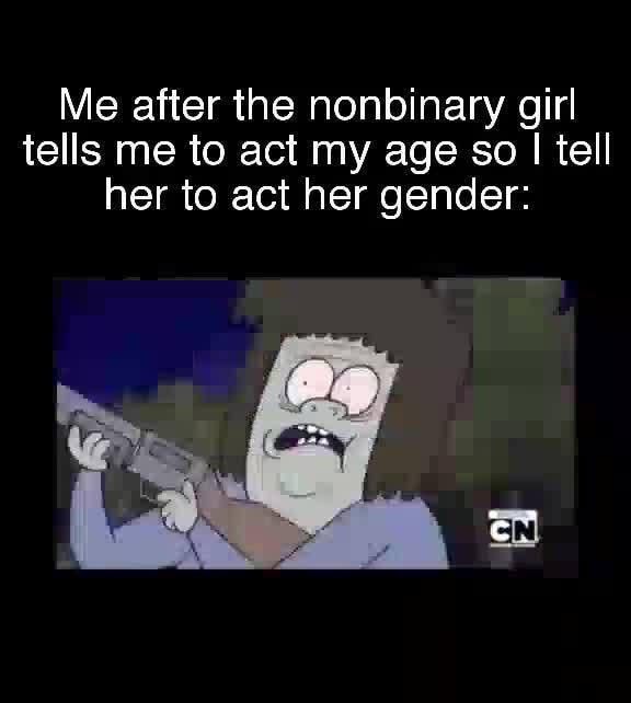 Nonbinary Memes Best Collection Of Funny Nonbinary Pictures On Ifunny - roblox non binary character