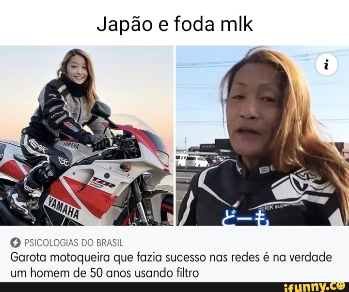 Jap O E Foda Mlk Psicologias Do Brasil Garota Motoqueira Que Fazia Sucesso Nas Redes Na