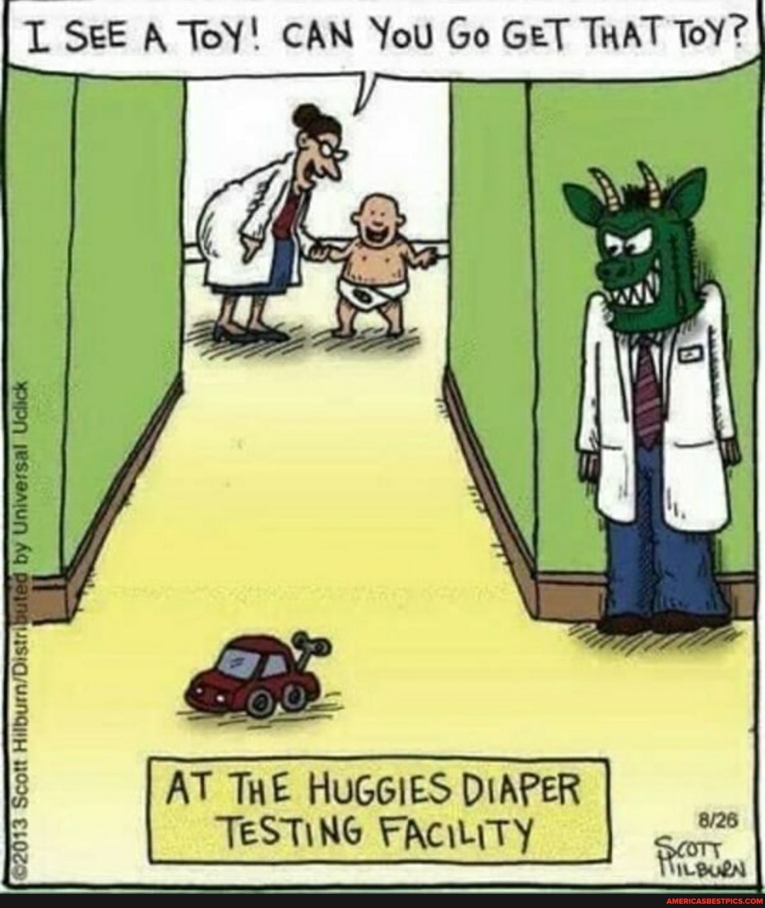 SEE ToY! CAN You Go GET THAT ToY?
Seat
AT THE HUGGIES DIAPER TESTING FACILITY