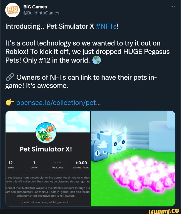 big-games-buildintogames-introducing-pet-simulator-x-nfts-it-s-a-cool-technology-so-we