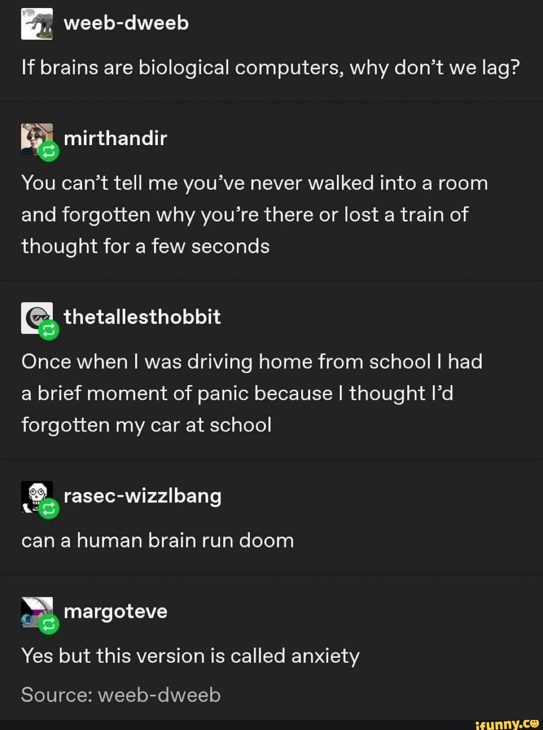 If brains are biological computers, why don’t we lag? fã You can’t tell