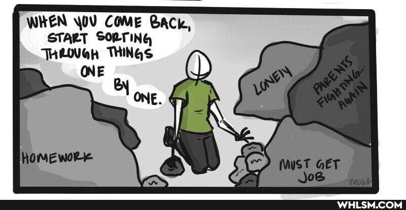 WHEN COME BACK,
START SORTING THOVGH THINGS ONE