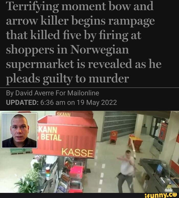 Terrifying moment bow and arrow killer begins rampage that killed five