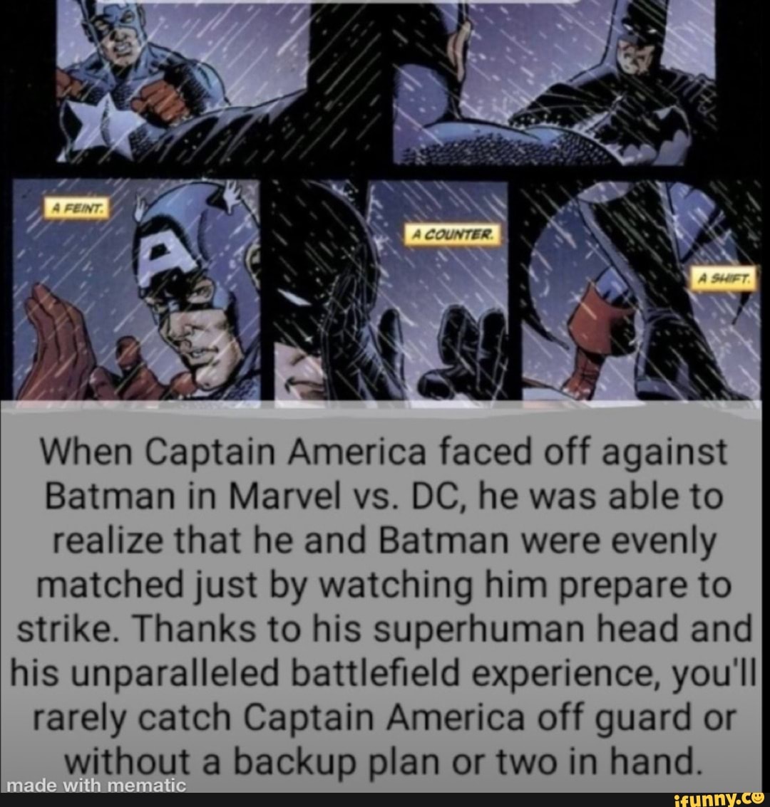 batman vs captain america crossover