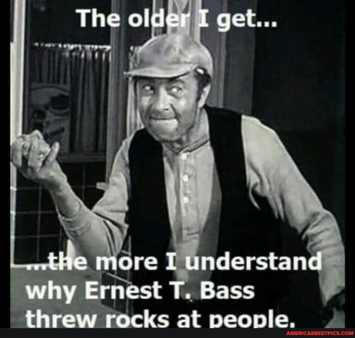 The older get...
the more J why Ernest understand threw race at peoee.