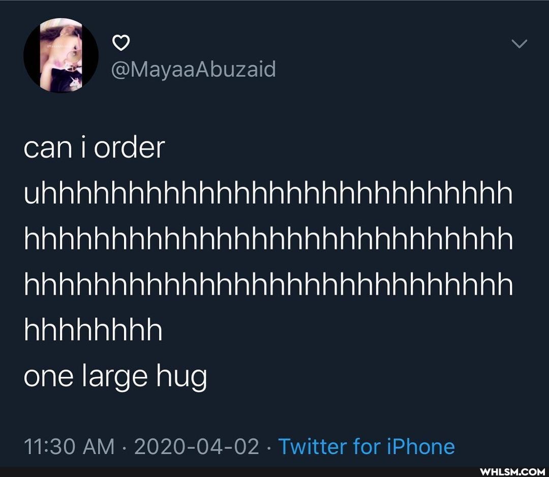 @MayaaAbuzaid
can order uhhhhhhhhhhhhhhhhhhhhhhhhhhh hhhhhhhhhhhhhhhhhhhhhhhhhhhh hhhhhhhhhhhhhhhhhhhhhhhhhhhh hhhhhhhh
one large hug
AM - 2020-04-02 - Twitter for iPhone
