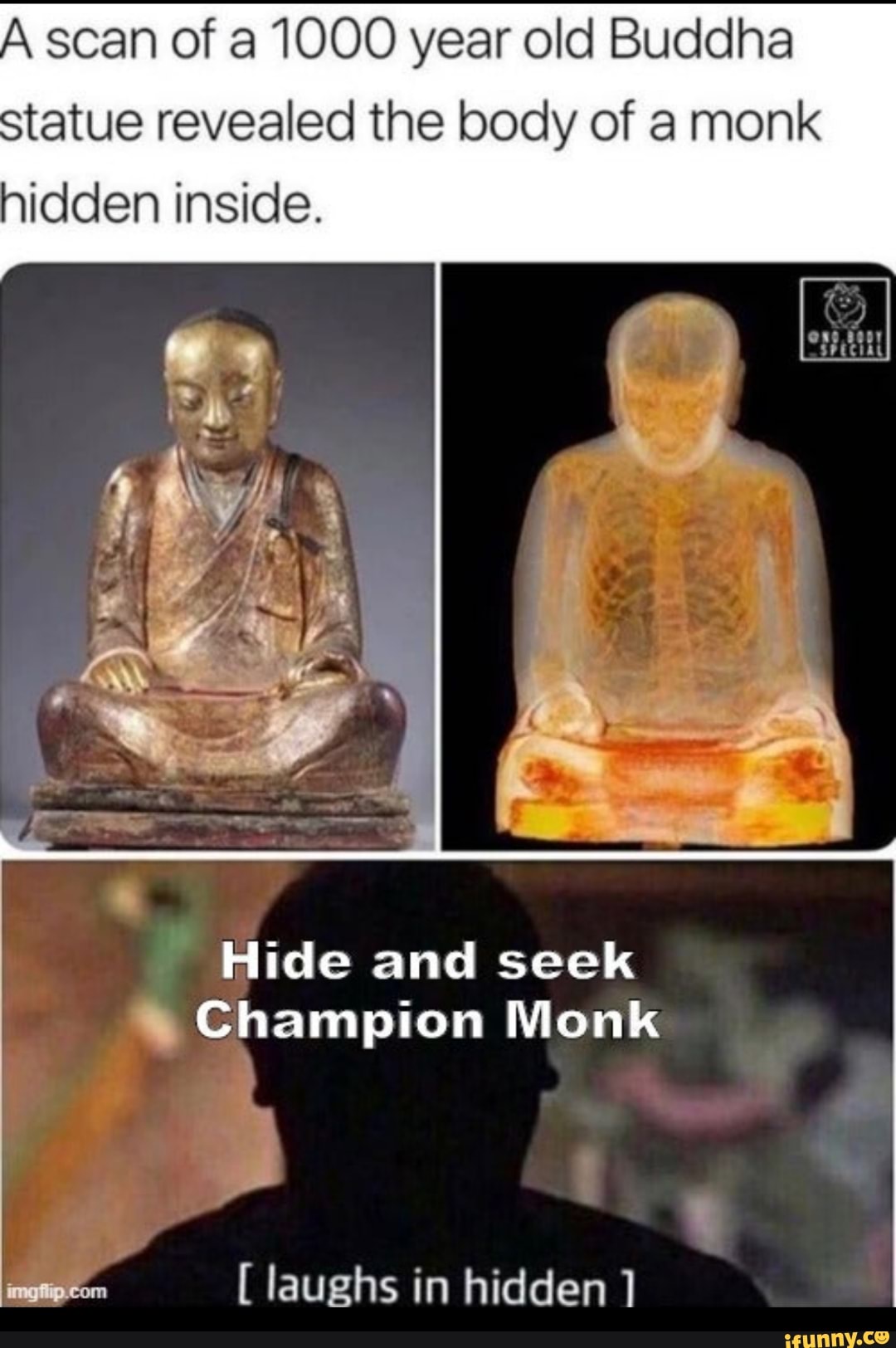 A Scan Of A 1000 Year Old Buddha Statue Revealed The Body Of A Monk Hidden Inside Hide And Seek E Champion Monk I Laughs In Hidden 1