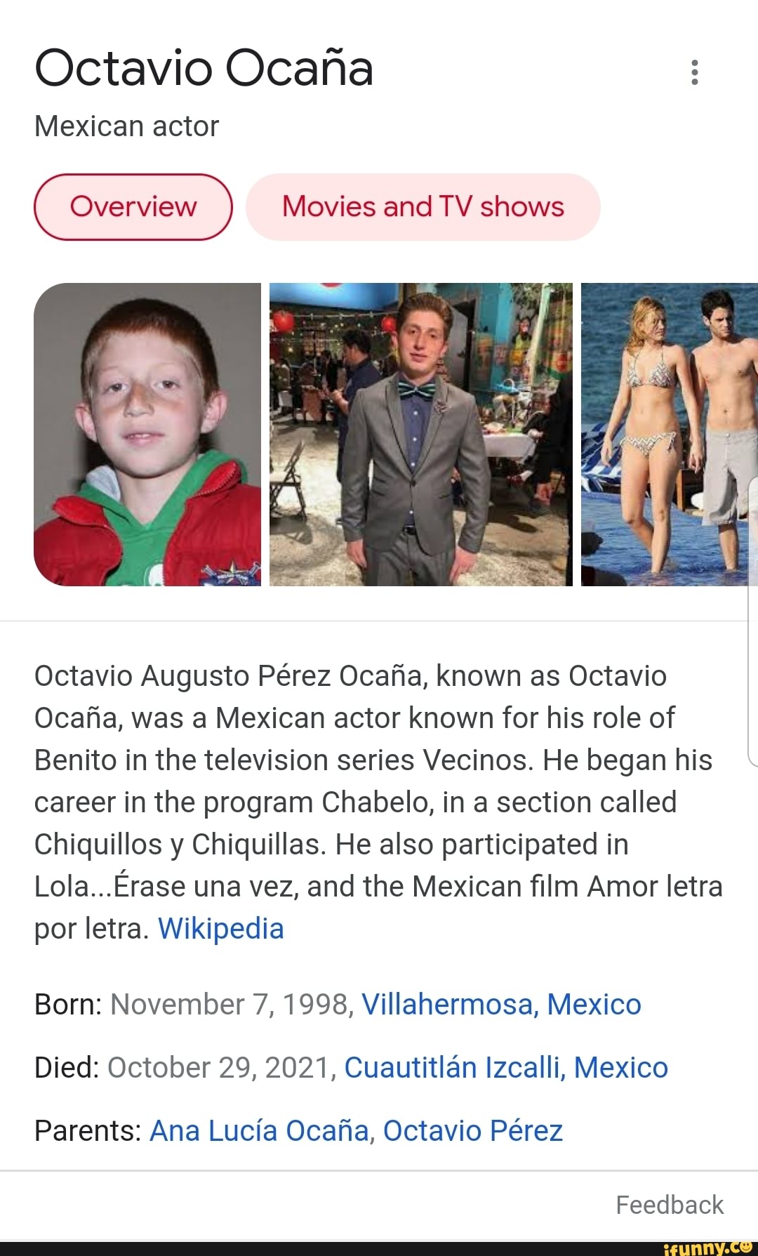 Octavio Ocana Mexican Actor Overview Movies And TY Shows Octavio ...