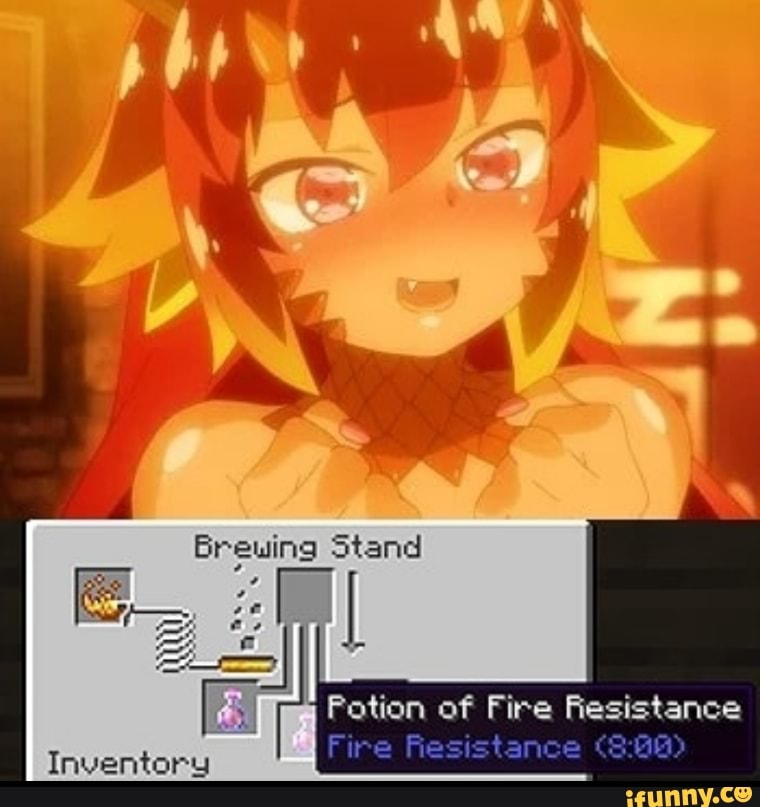 Brewing Stand
Inventory
Stand
Potion of Fire Resistance
Fire Resistance