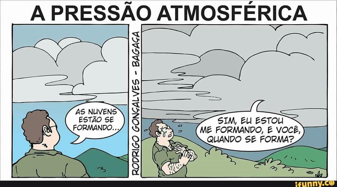 A PRESSÃO ATMOSFÉRICA
QUANDO SE FOR (ira