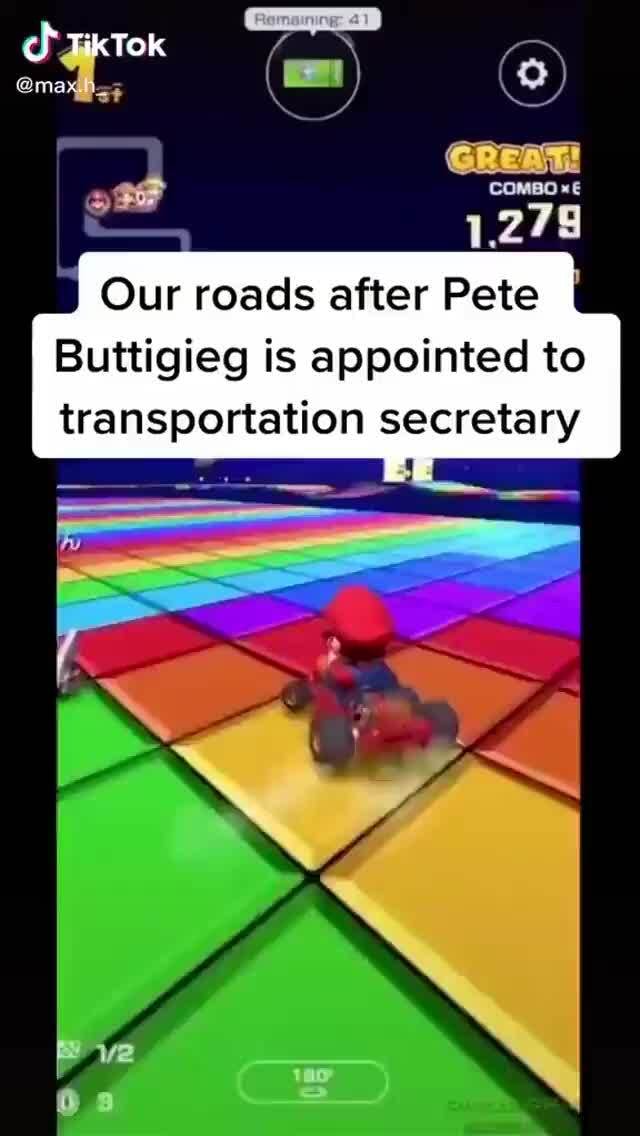 1 278 Tiktok Our Roads After Pete Buttigieg Is Appointed To Transportation Secretary Ifunny