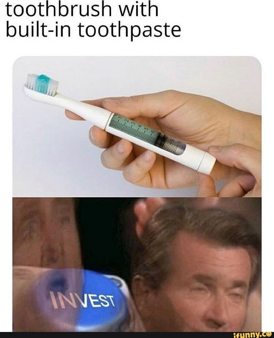toothpaste built in toothbrush