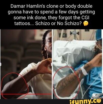 NFL Fans React To Damar Hamlins New Tattoo