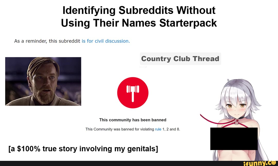 Identifying Subreddits Without Using Their Names Starterpack As a