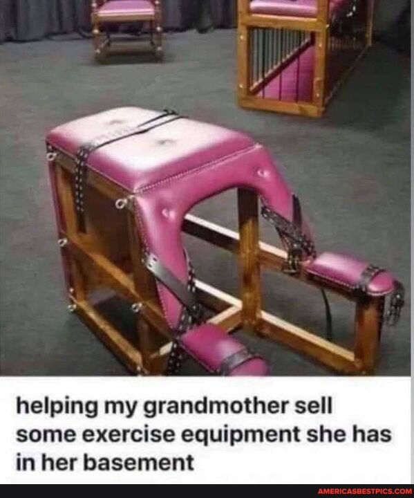 helping my grandmother sell some exercise equipment she has in her basement
