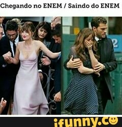Chegando no ENEM Saindo do ENEM
