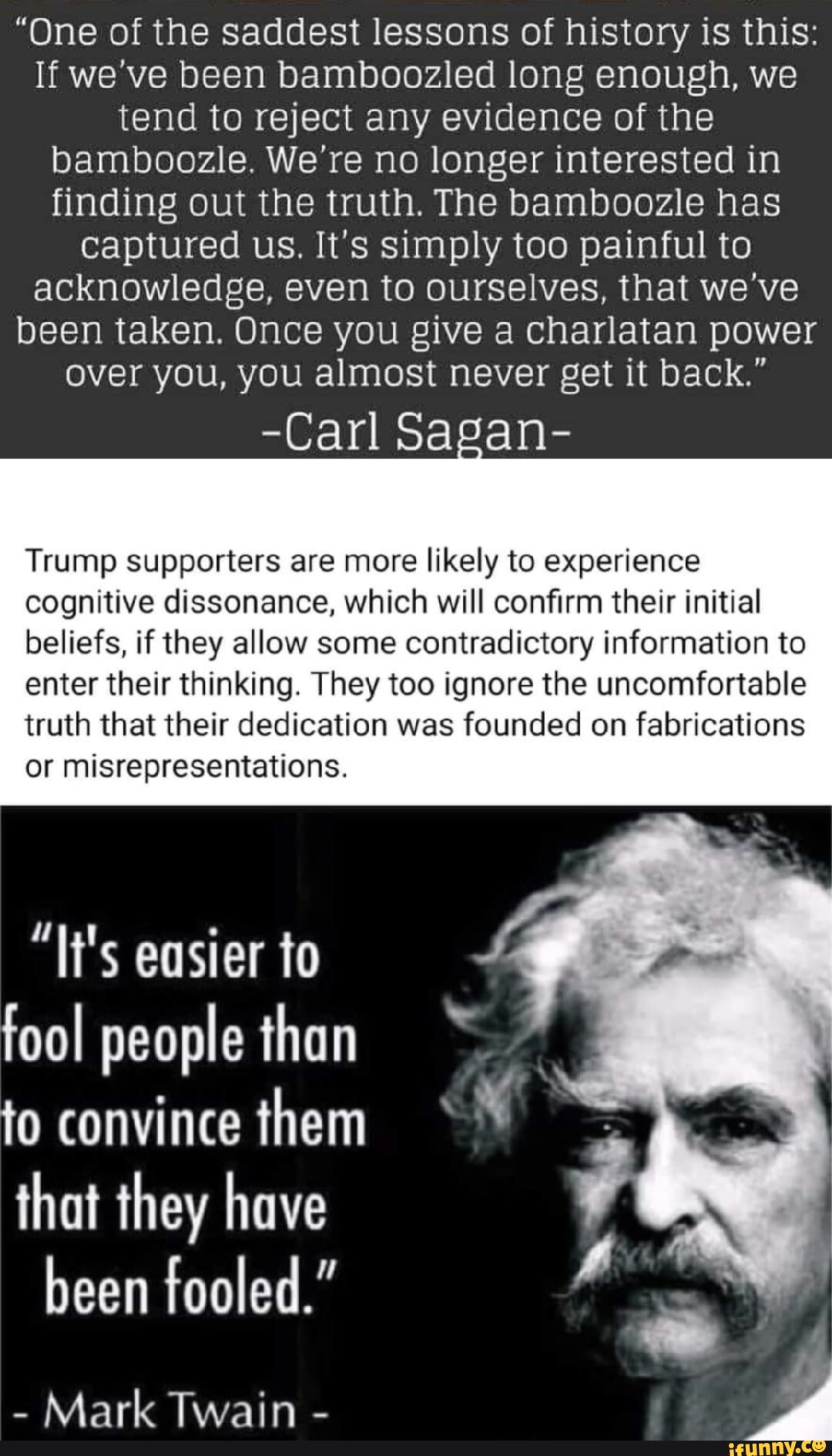 "One of the saddest lessons of history is this If we've been