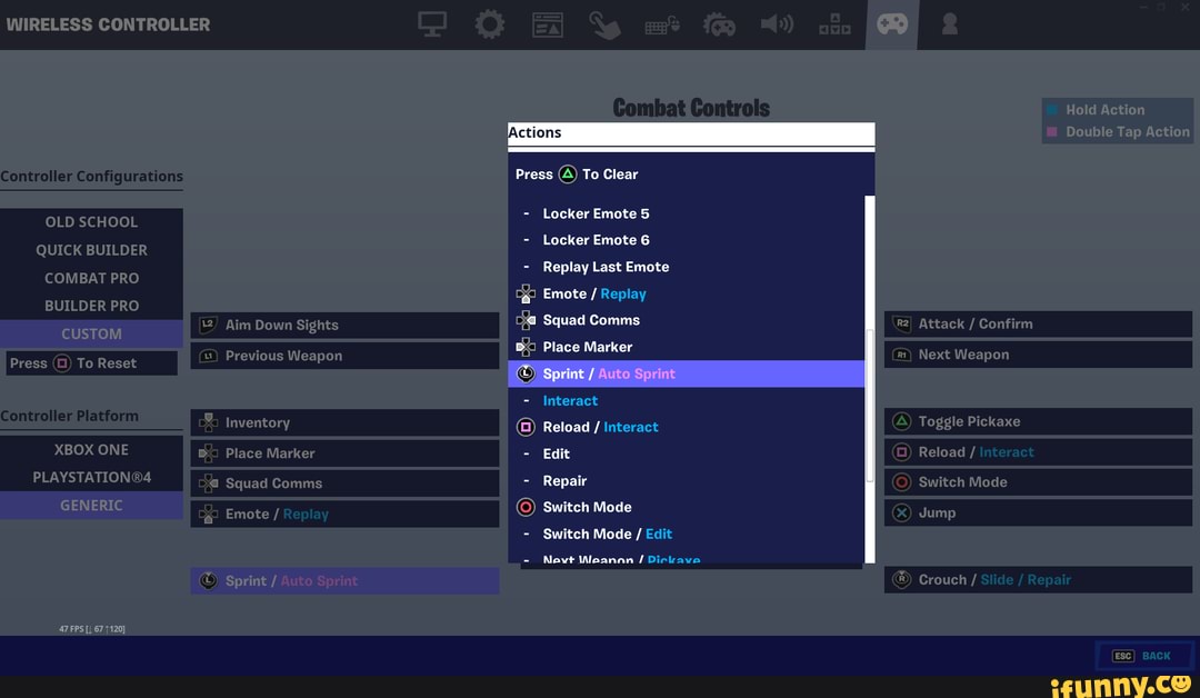 WIRELESS CONTROLLER Controller Configurations OLD SCHOOL QUICK BUILDER ...