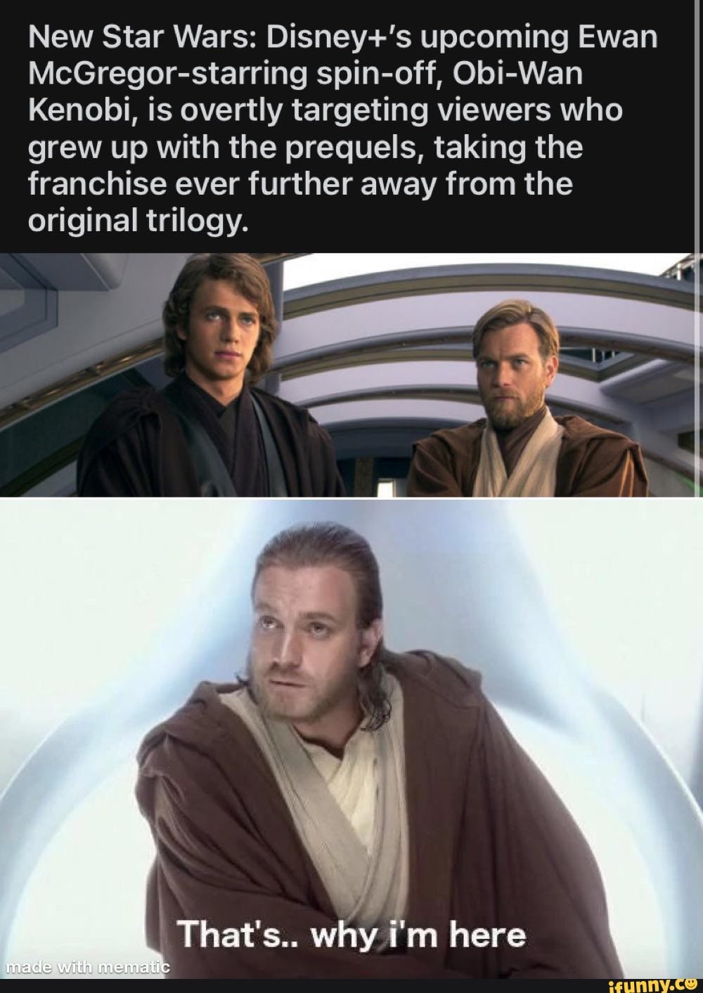 New Star Wars Upcoming Ewan McGregor starring Spin off Obi Wan Kenobi 