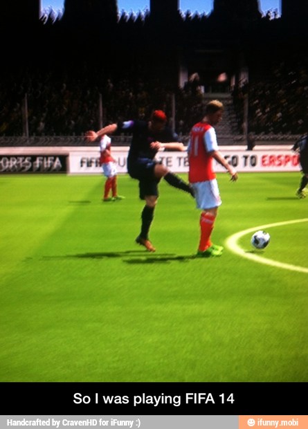 So I was playing FIFA 14