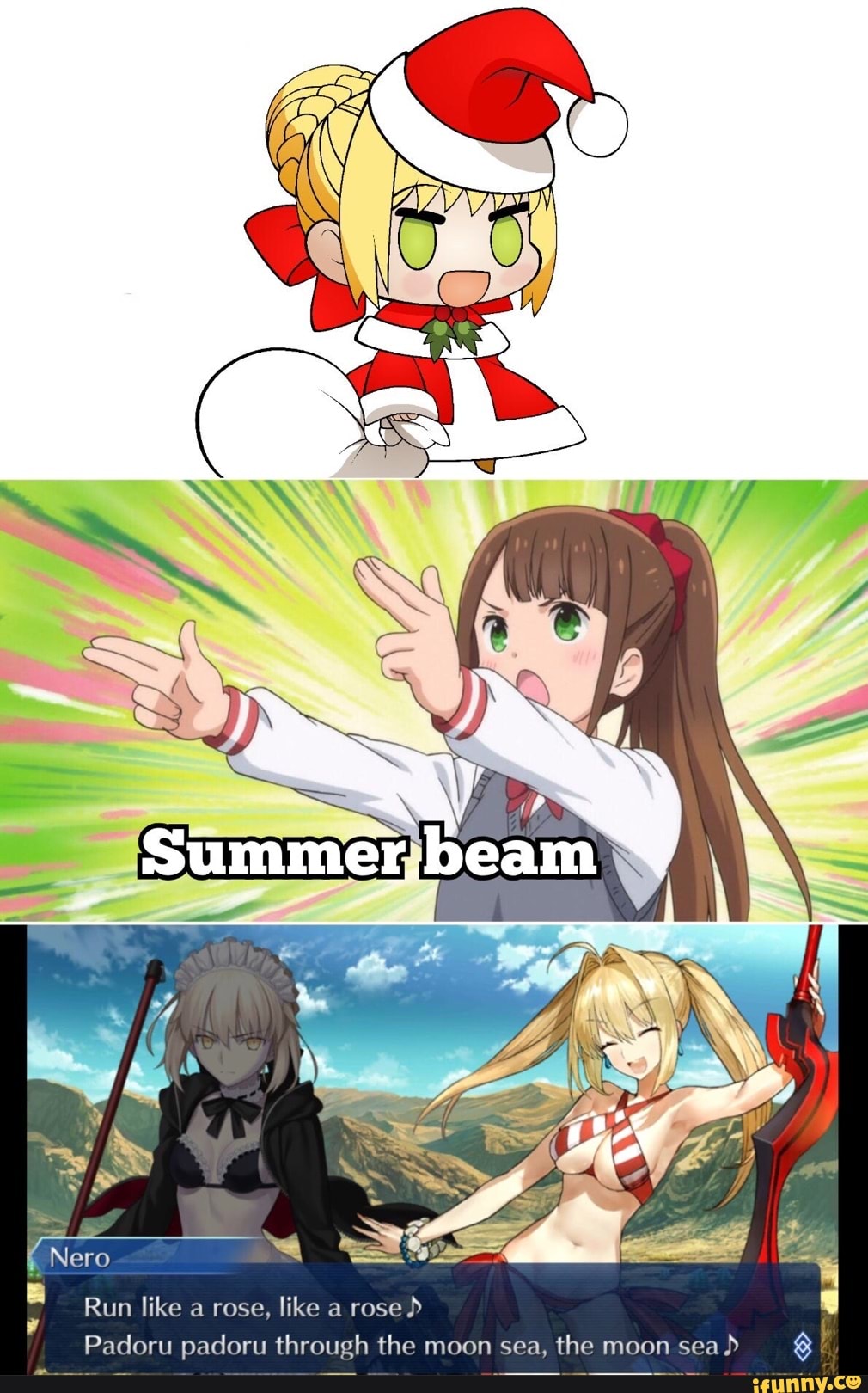 Run like a rose, like a rose} Padoru padoru through the moon sea, the moon  sea - iFunny