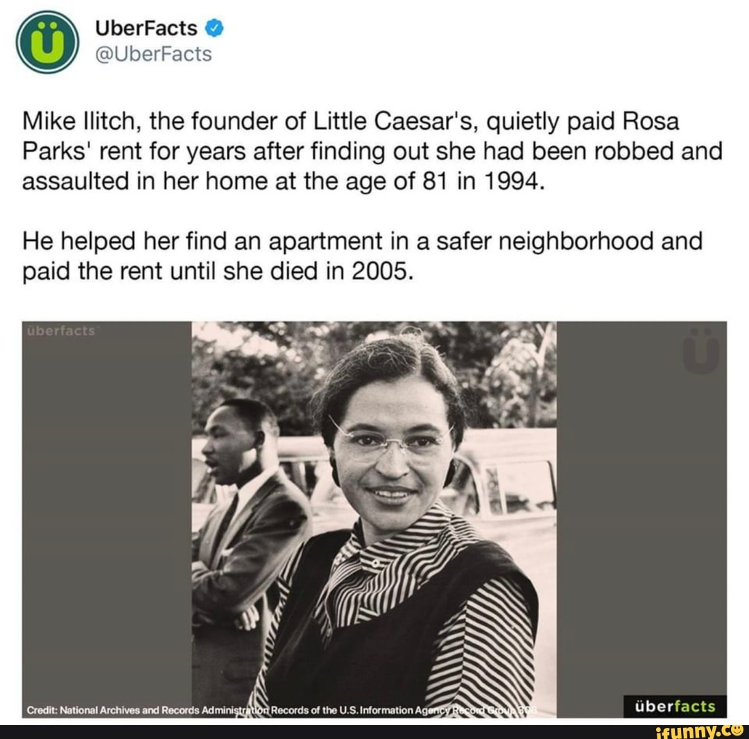 who paid rosa parks rent until she died