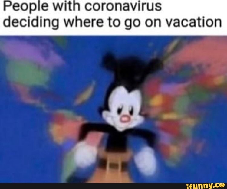 Peopie with coronavirus deciding where to go on vacation