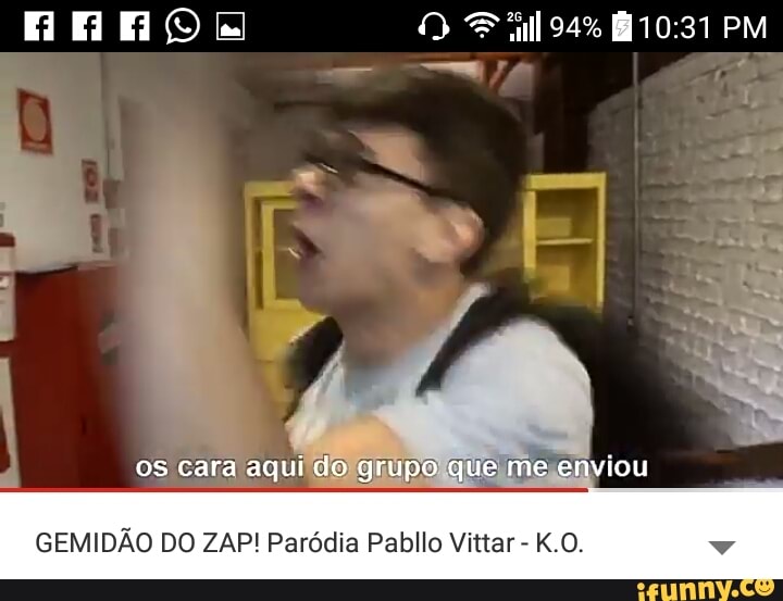 GEMIDÃO DO ZAP! Paródia Pabllo Vittar K.O.