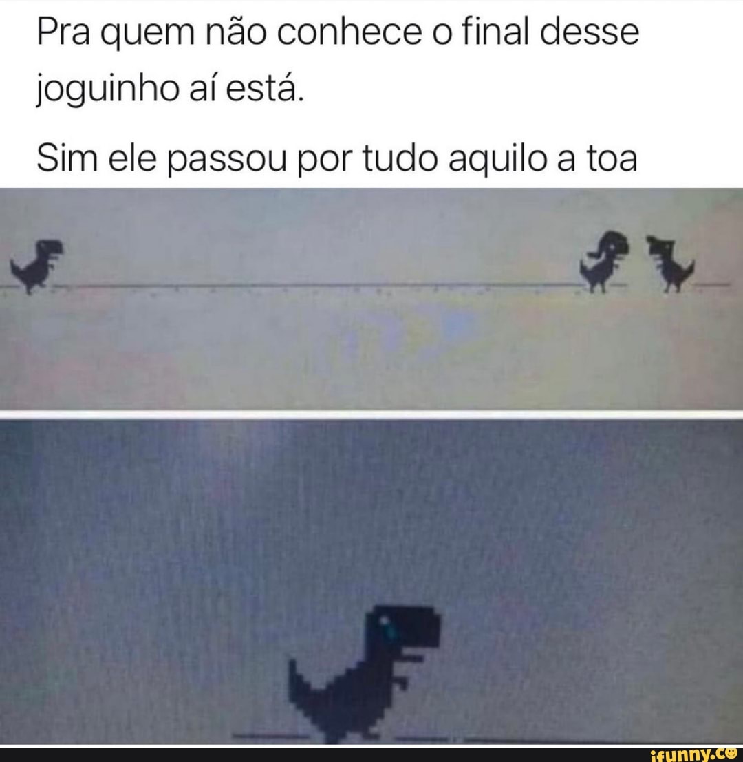 MUITOS USUÁRIOS PENSAM QUE O JOGUINHO DO DINOSSAURO DO CHROME É FINITO, NO  ENTANTO TECNICAMENTE NÃO É POSSÍVEL CHEGAR ATÉ O FINAL, QUE LEVA O TEMPO DE  17 MILHÕES DE ANOS PARA