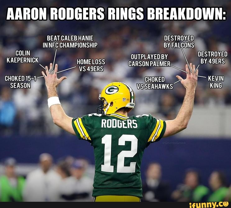 AARON RODGERS RINGS BREAKDOWN: BEAT CALES HANIE DESTROYED INNFC