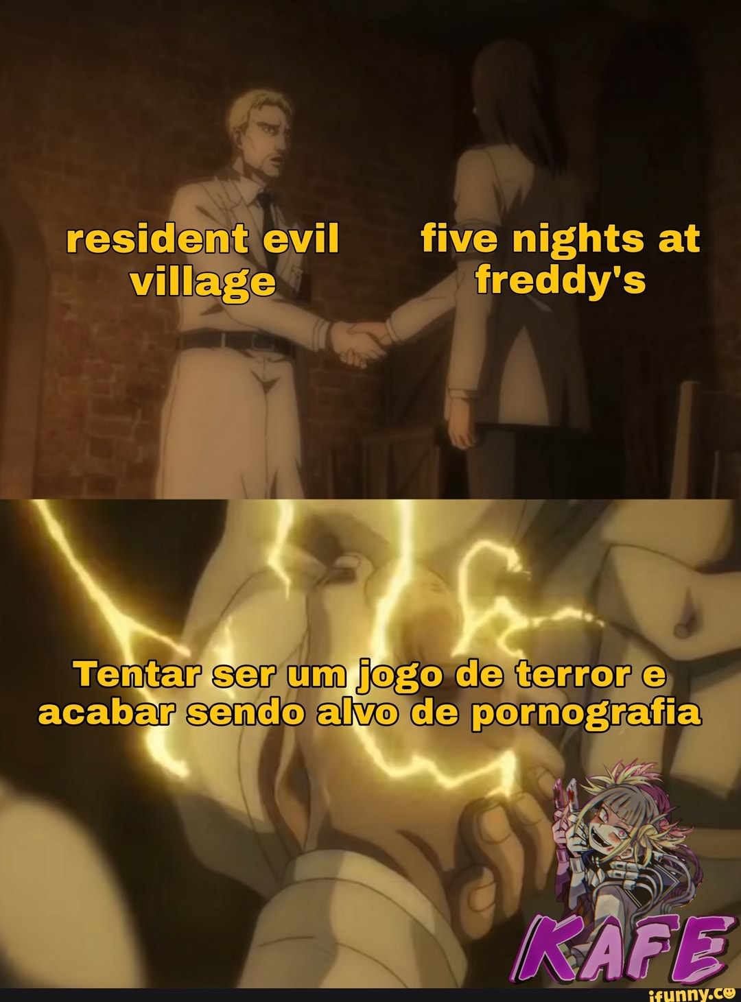 resident evil nights at villade
Tentar ser um jago de temor acabar sendo alvo do pomograila