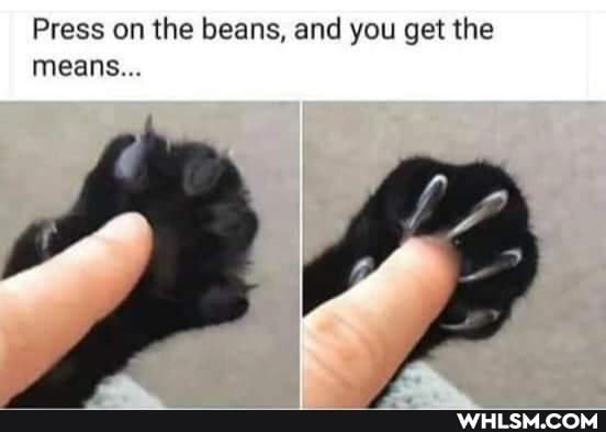 Press on the beans, and you get the means
of
