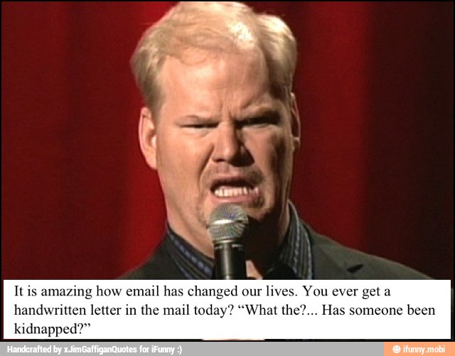 It is amazing how email h:
handwritten letter in the mail today
etary cera
