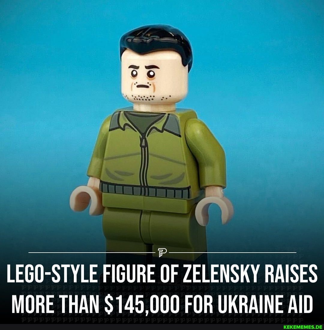 LEGO-STYLE FIGURE OF ZELENSKY RAISES MORE THAN $145,000 FOR UKRAINE AID