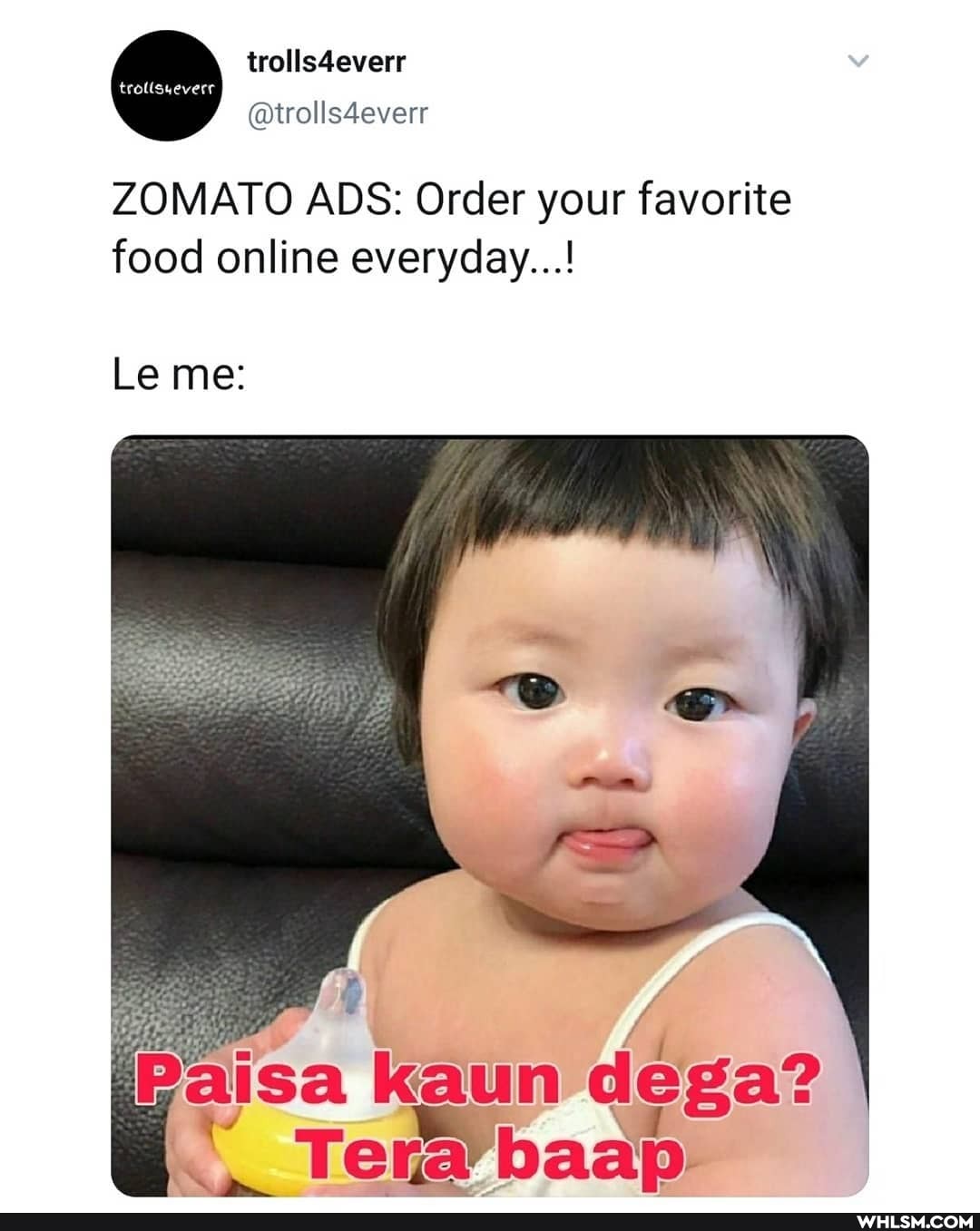 ZOMATO ADS: Order your favorite food online everyday...!
Le me:
kaun dega?