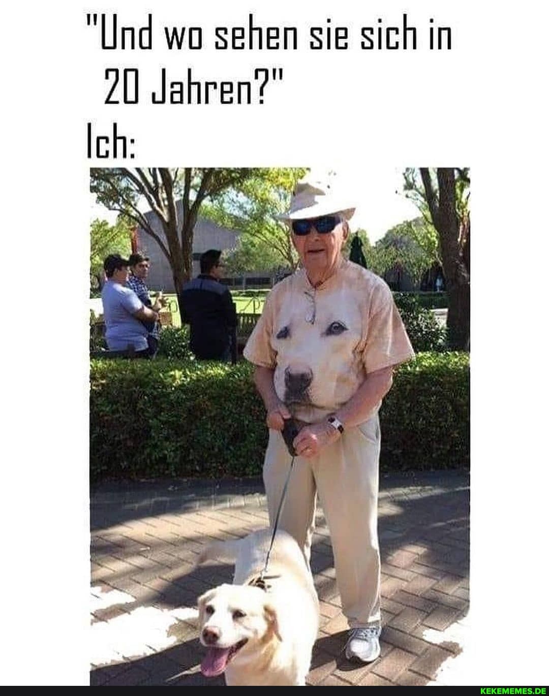 "Und wo sehen sie sich in
ZU Jahren?"