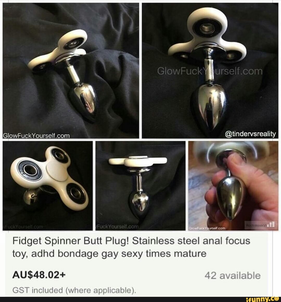 Anal plug fidget spinner
