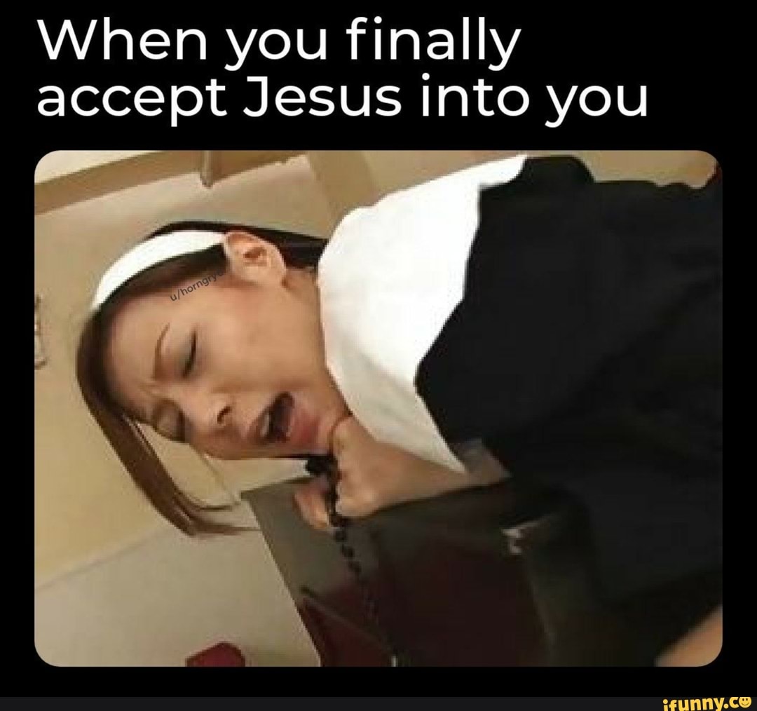 When you finally accept Jesus into you