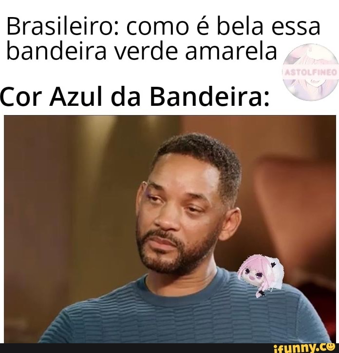 Brasileiro: como é bela essa bandeira verde amarela
Cor Azul da Bandeira:
