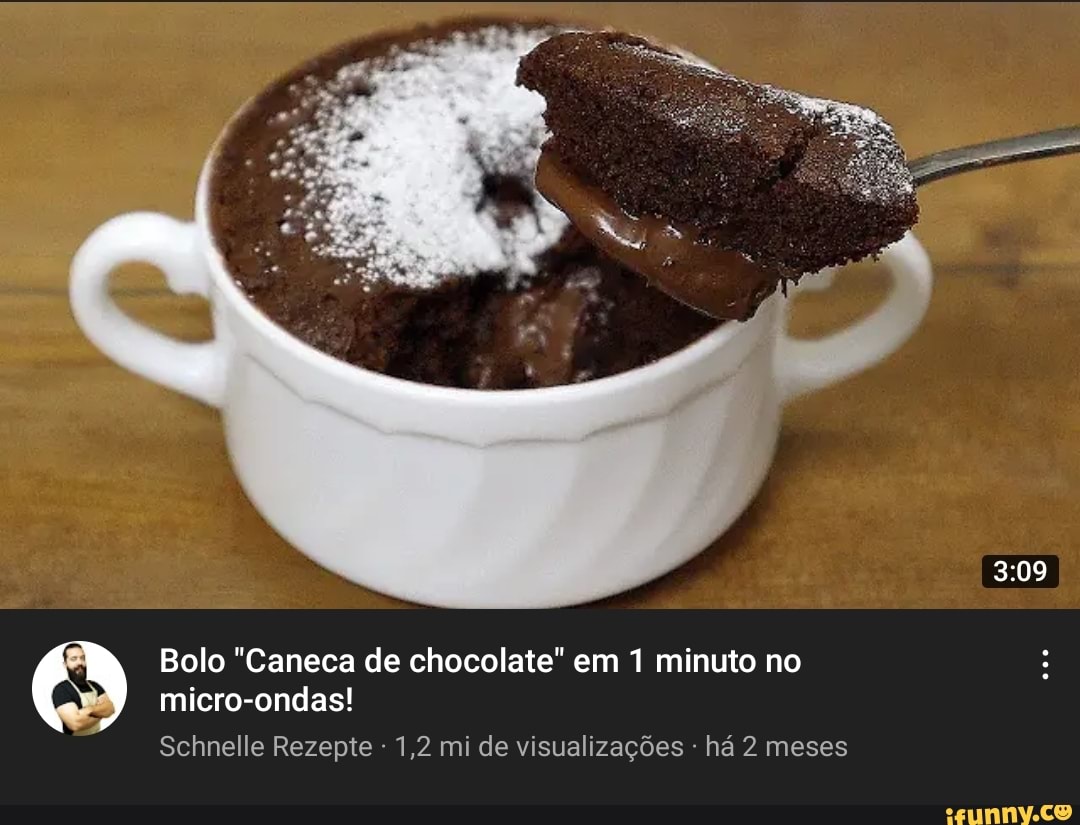 Bolo "Caneca de chocolate" em 1 minuto no micro-ondas!
Schnelle Rezepte 1,2 mi de visualizações há 2 meses