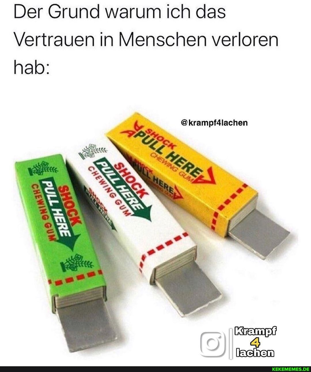 Der Grund warum ich das
Vertrauen in Menschen verloren hab:
@krampf4lachen