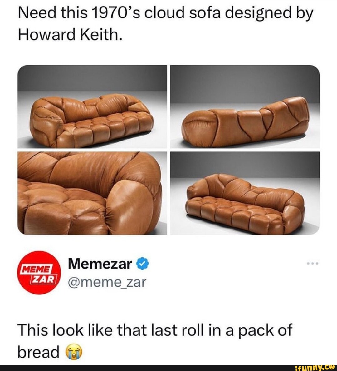 Need this 1970's cloud sofa designed by Howard Keith. Memezar meme zar