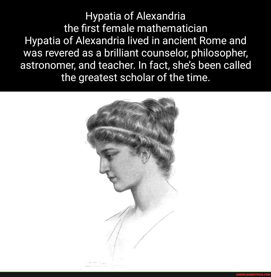 Hypatia of Alexandria the first female mathematician Hypatia of