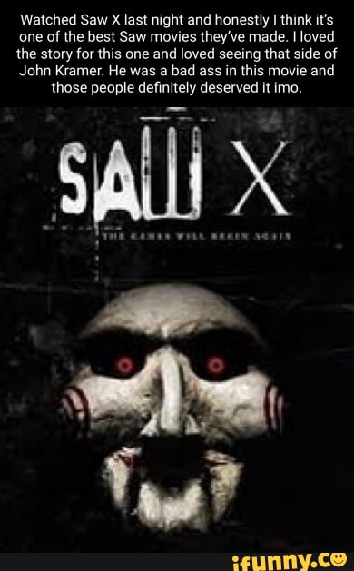 I WATCHED SAW X - WHAT DID I THINK? [NO SPOILERS] 